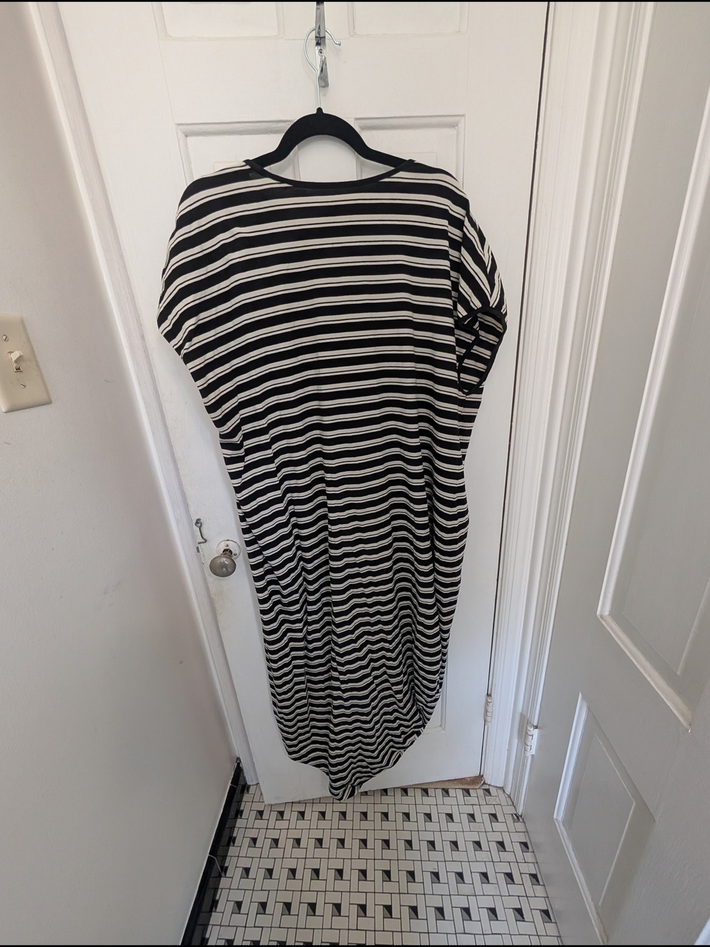 Universal Standard Black And White Striped Geneva Dress Large (20/22) - Picture 6 of 6